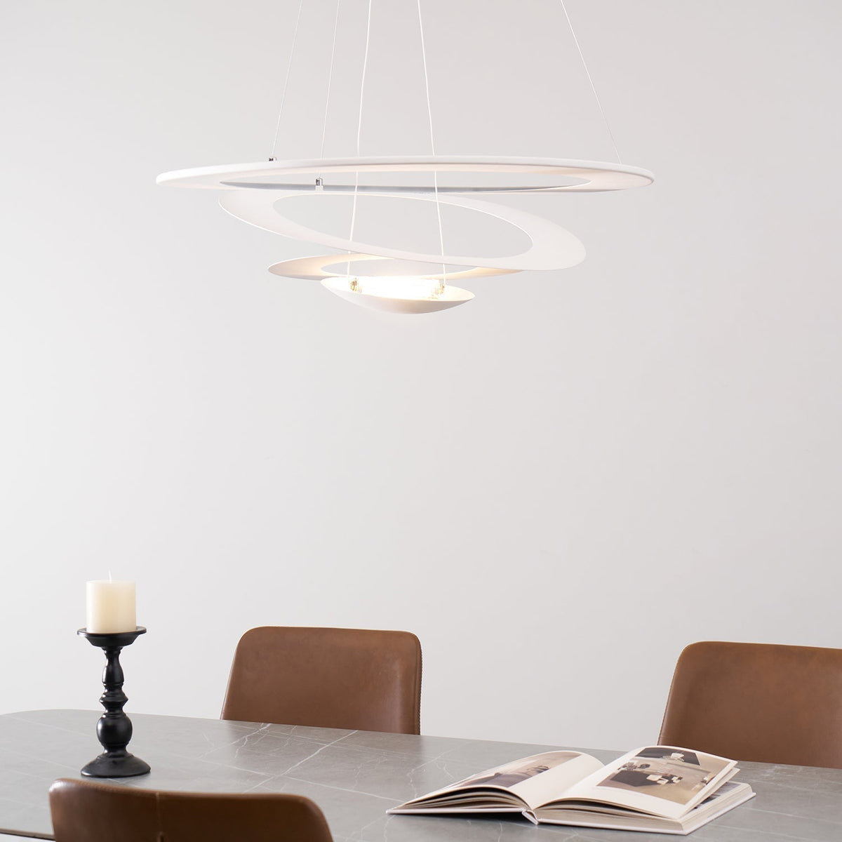 Warm Glow Modern Aluminum Lumenia Pendant Light