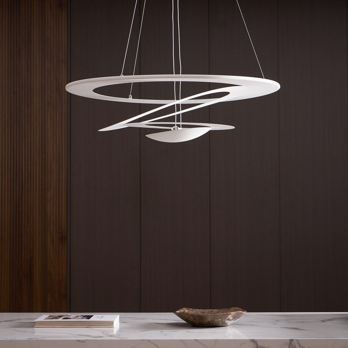 Warm Glow Modern Aluminum Lumenia Pendant Light