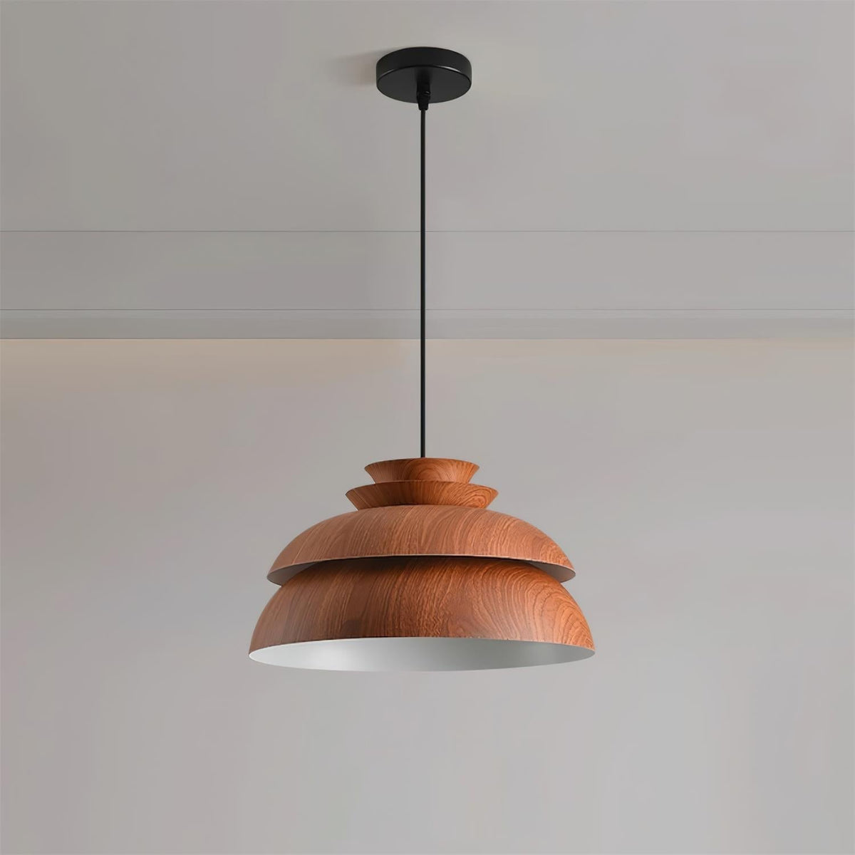 Modern Aluminum Dome Layered Pendant Lamp
