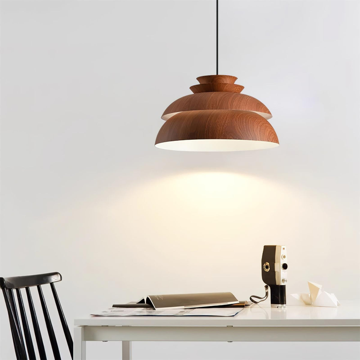 Modern Aluminum Dome Layered Pendant Lamp