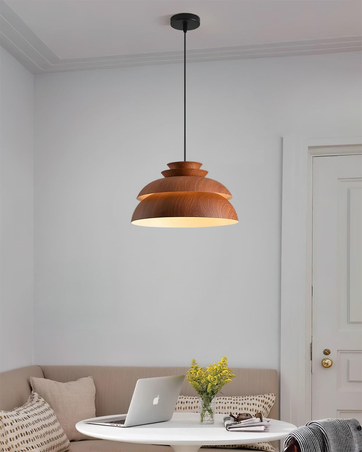 Modern Aluminum Dome Layered Pendant Lamp