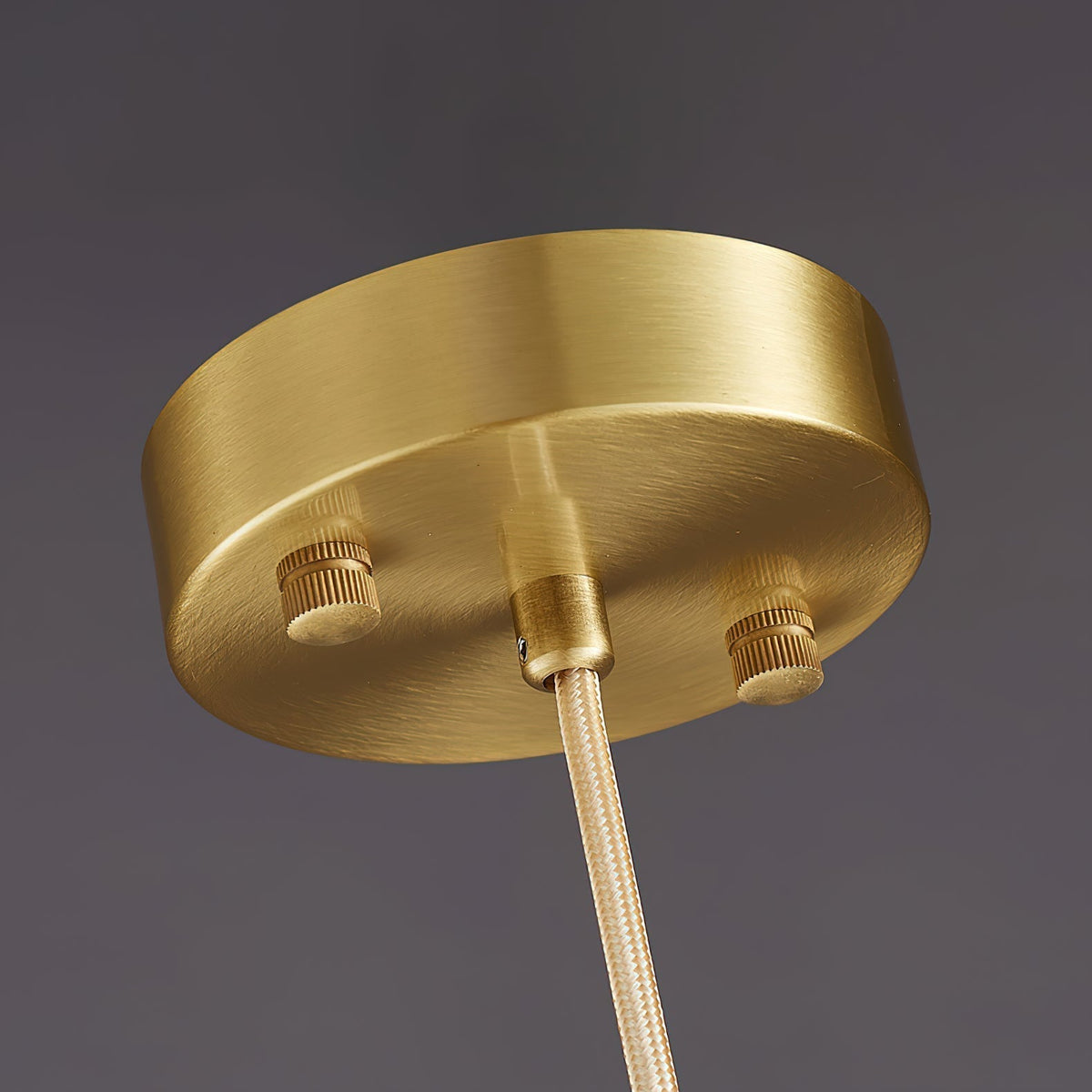 Pendant Light in Timeless Alabaster Brass
