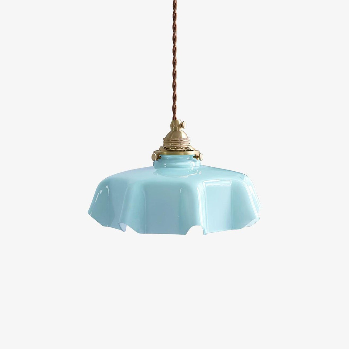 Pendant Pleated Ivory Lamp Farmhouse Charm With