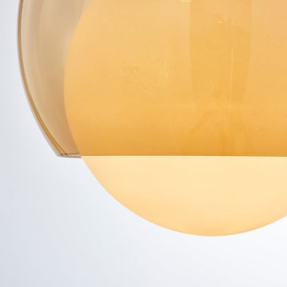 Ambient Glow Double Glass Globes Pendant Light