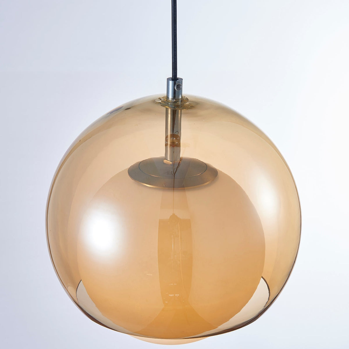 Ambient Glow Double Glass Globes Pendant Light