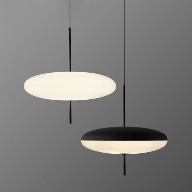 Bright White Shade Nordic Oval Pendant Light