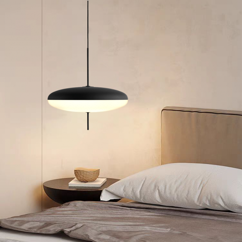 Bright White Shade Nordic Oval Pendant Light