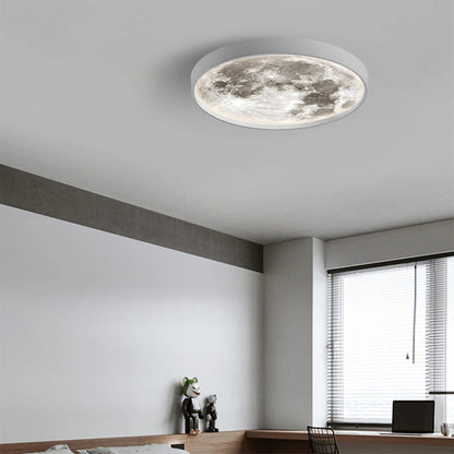 Modern Black And White Flush Mount Ceiling Light For Bedroom Arisha