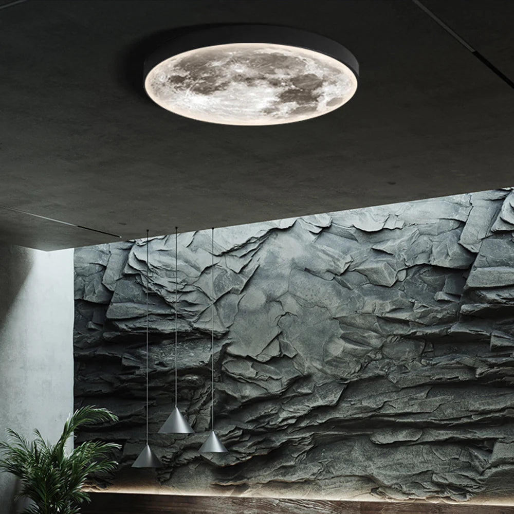 Modern Black And White Flush Mount Ceiling Light For Bedroom Arisha