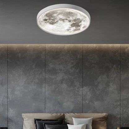 Modern Black And White Flush Mount Ceiling Light For Bedroom Arisha