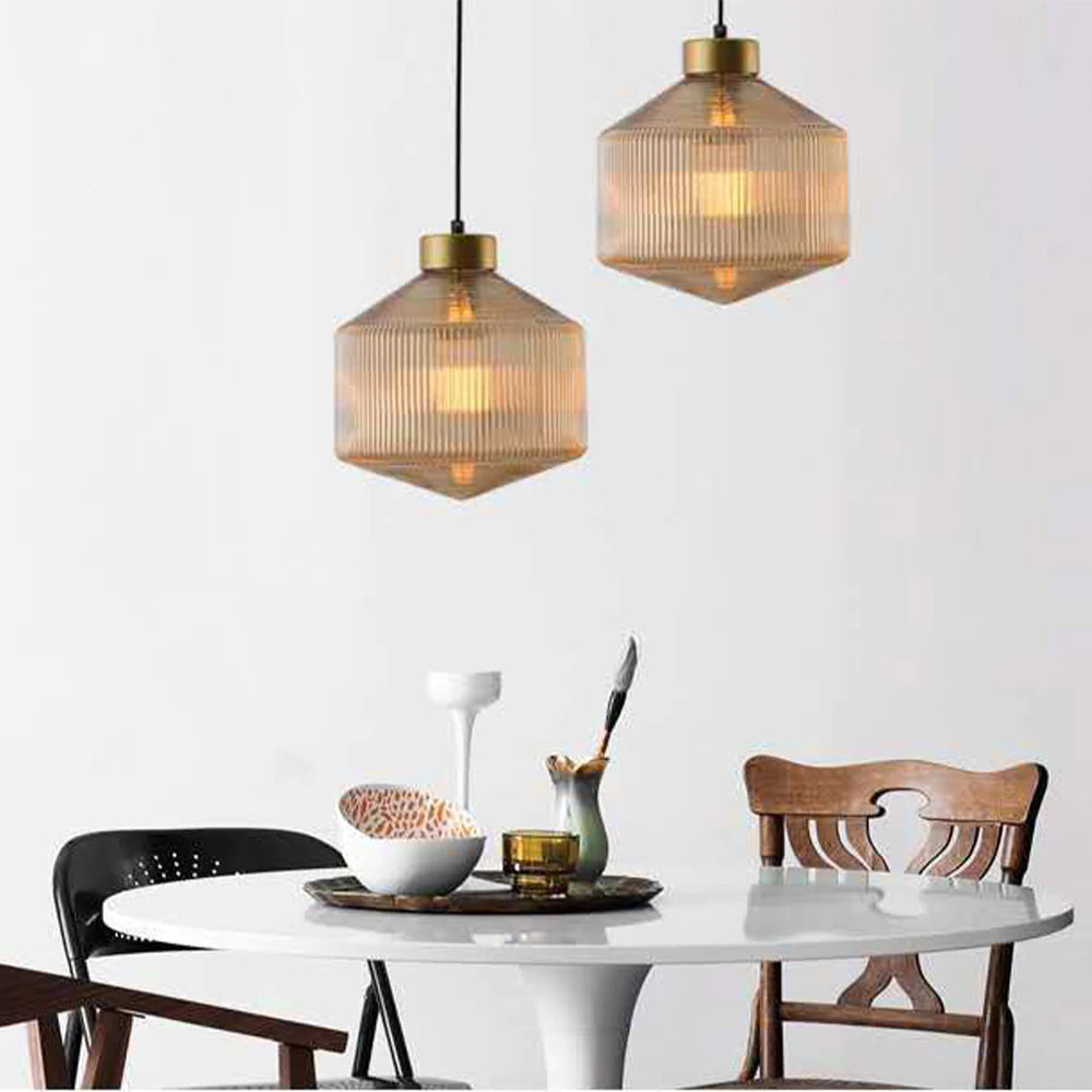 Cozy Ambience Glass LED Smoke Pendant Light