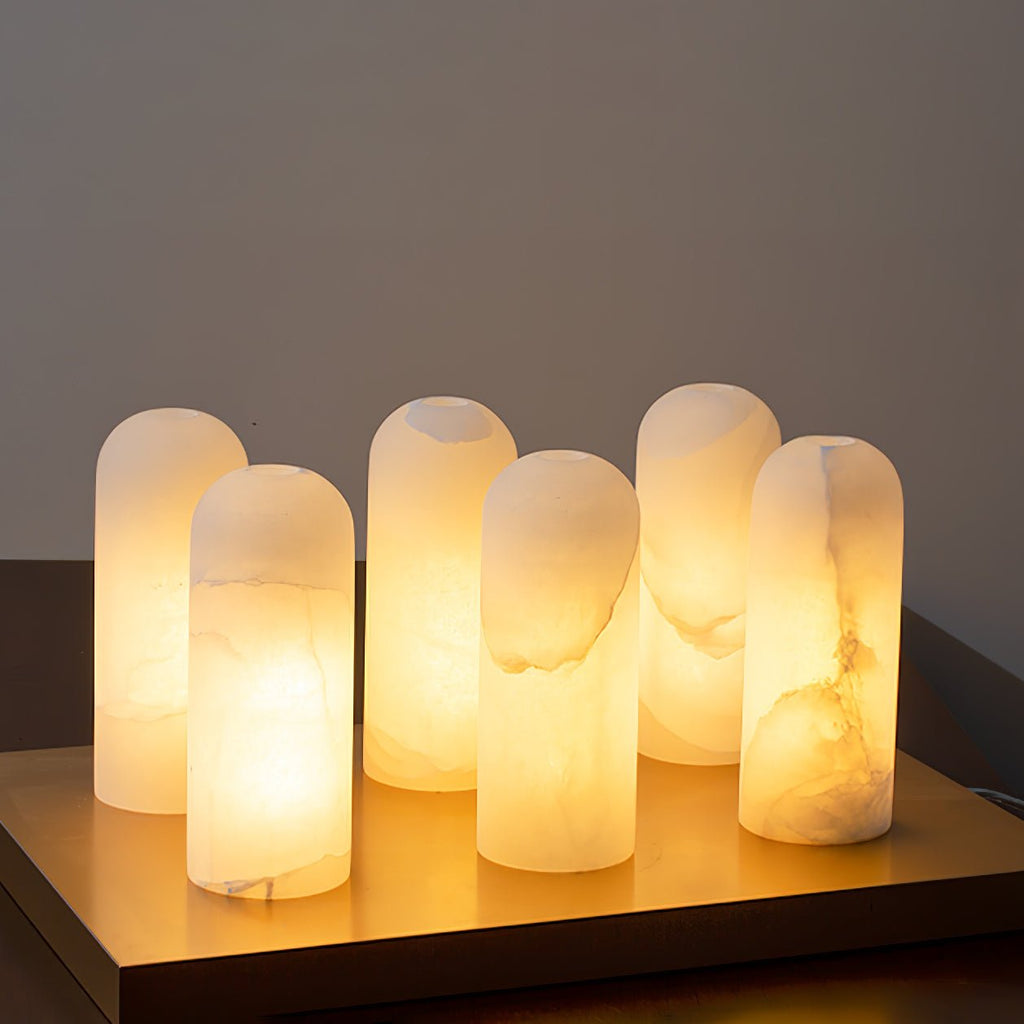 Wall Light With Gentle Glow Alabaster Brass Pendant