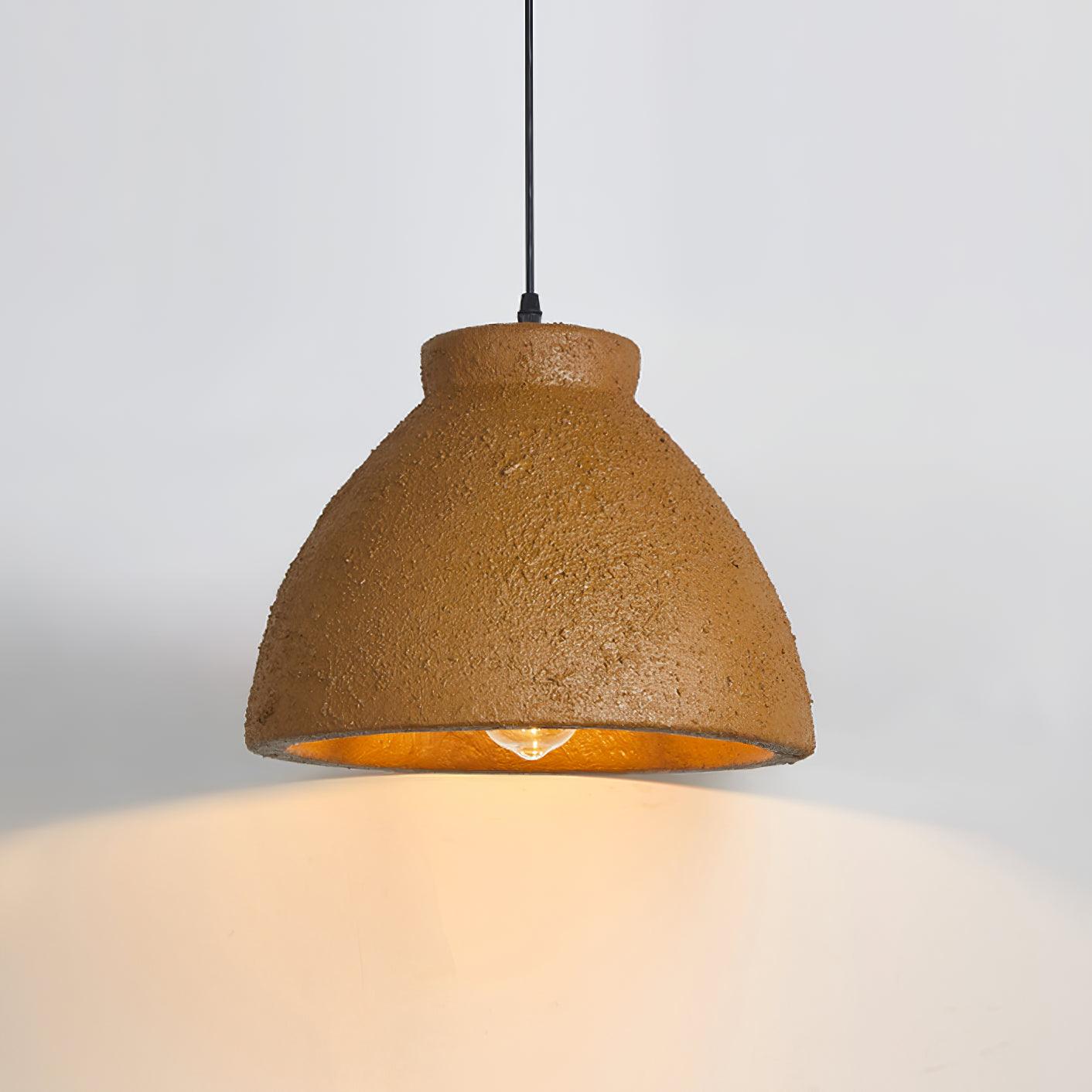 Soft Glow Handcrafted Resin Wabi-Sabi Pendant Light