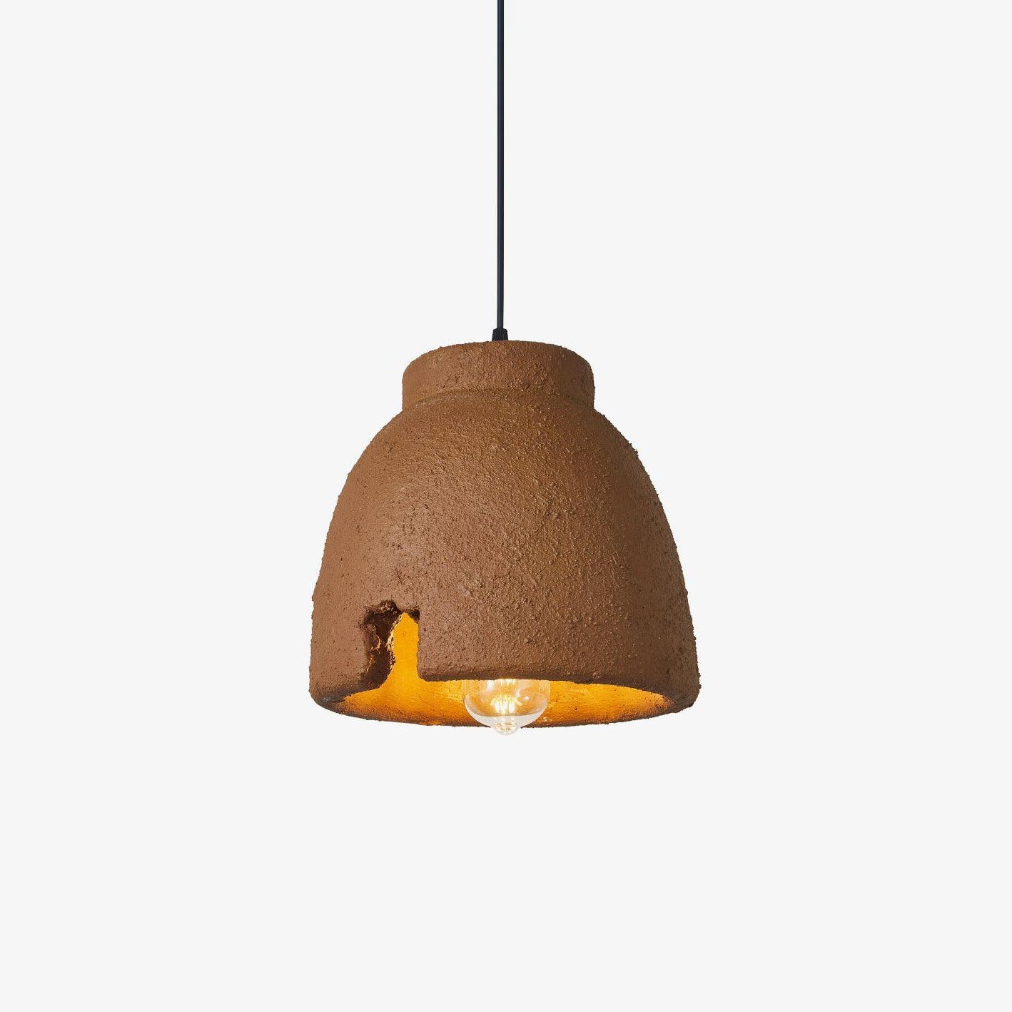 Soft Glow Handcrafted Resin Wabi-Sabi Pendant Light