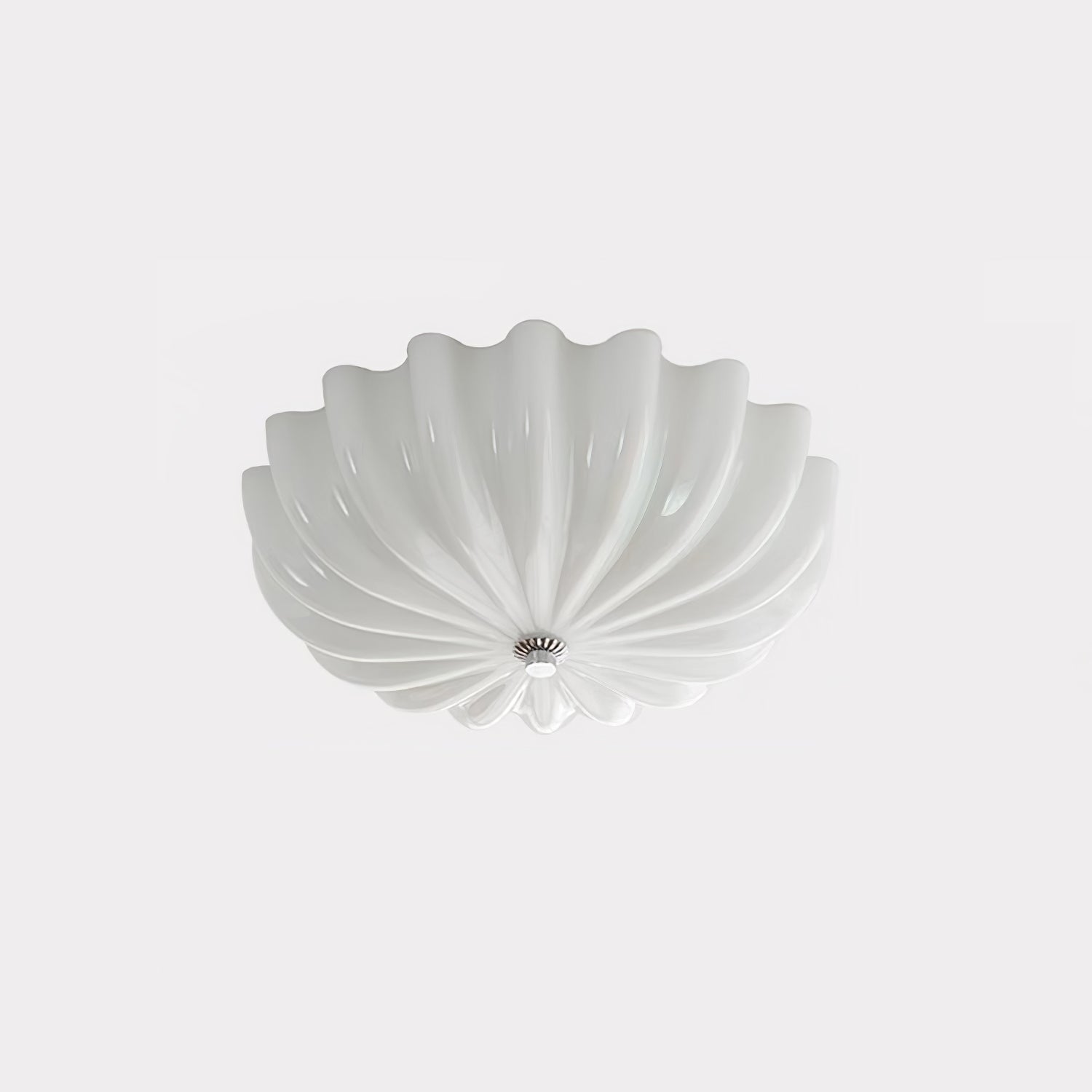 Ceiling Light Flush Blown Glass Murano Style