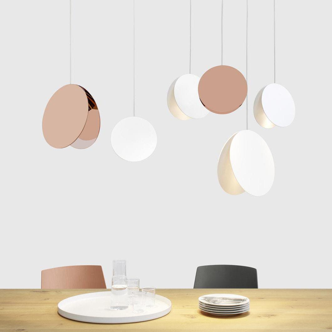 Metal Round Dimmable Pendant Light Featuring 6 Color Choices