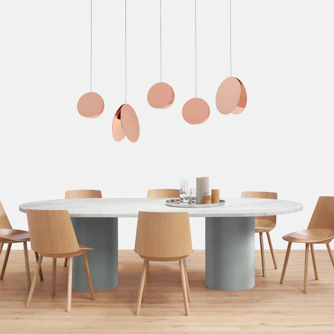 Metal Round Dimmable Pendant Light Featuring 6 Color Choices