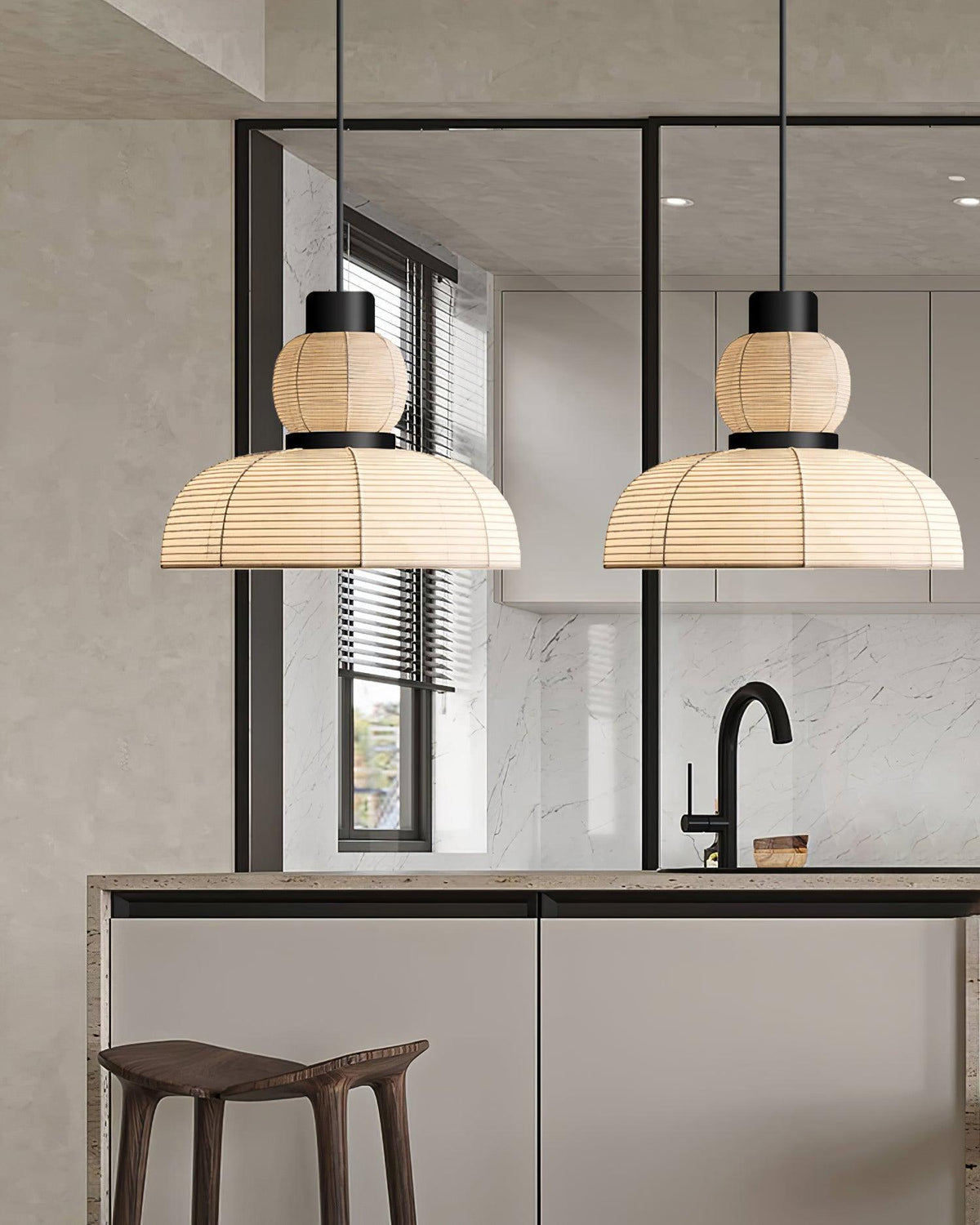 White Fabric Shade Pendant Lamp For Gentle Ambient Glow