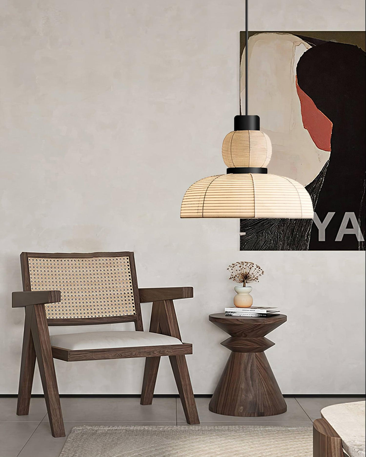 White Fabric Shade Pendant Lamp For Gentle Ambient Glow