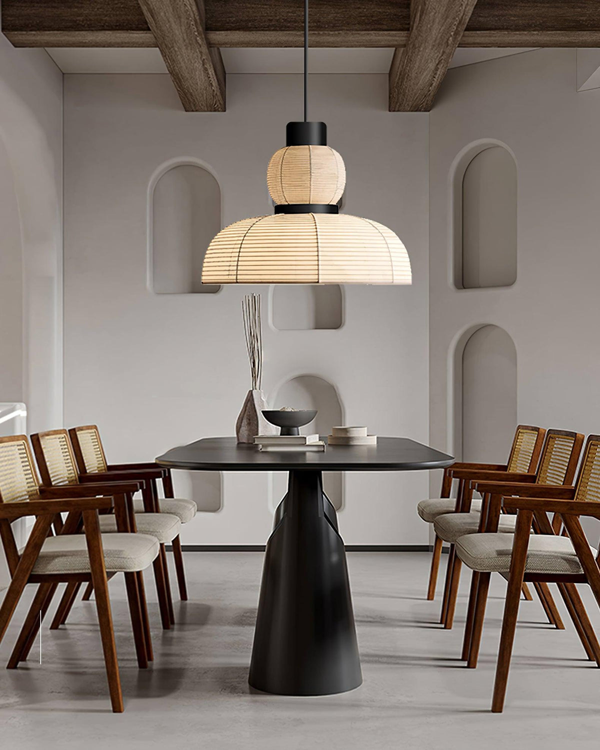 White Fabric Shade Pendant Lamp For Gentle Ambient Glow