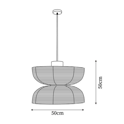 White Fabric Shade Pendant Lamp For Gentle Ambient Glow