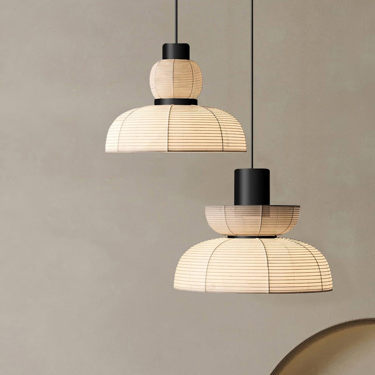 White Fabric Shade Pendant Lamp For Gentle Ambient Glow