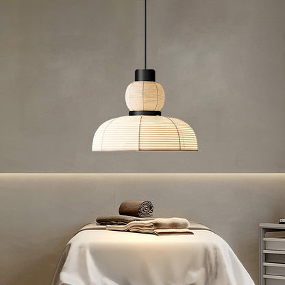 White Fabric Shade Pendant Lamp For Gentle Ambient Glow