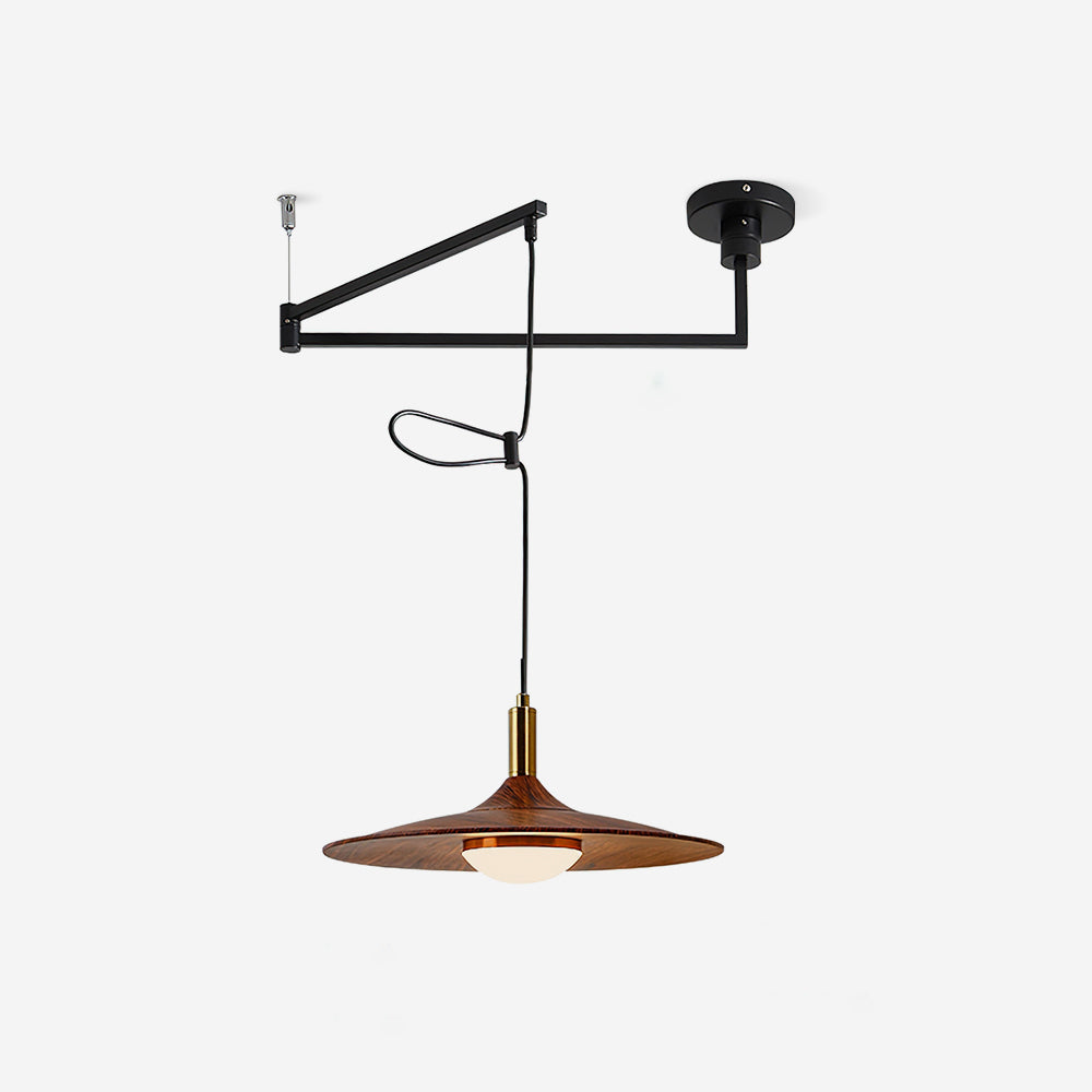 Adjustable Built-In LED Modern Swing Arm Pendant Light