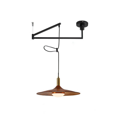 Adjustable Built-In LED Modern Swing Arm Pendant Light