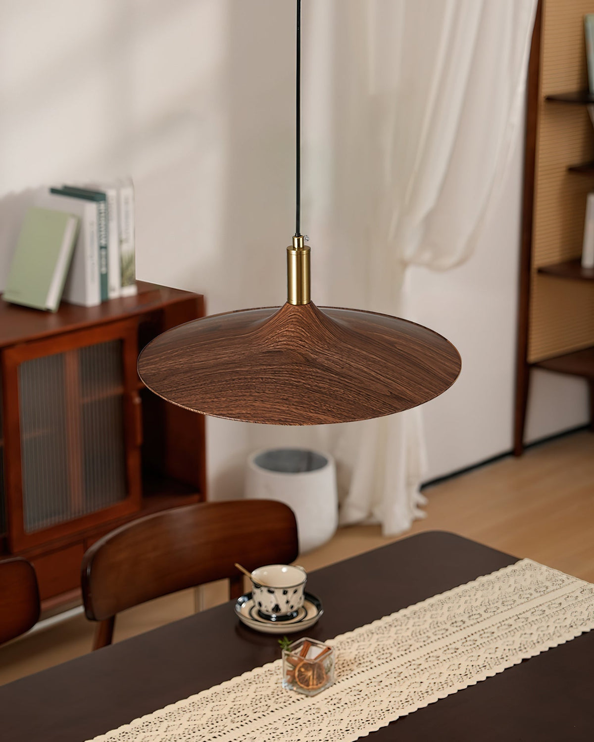 Adjustable Built-In LED Modern Swing Arm Pendant Light