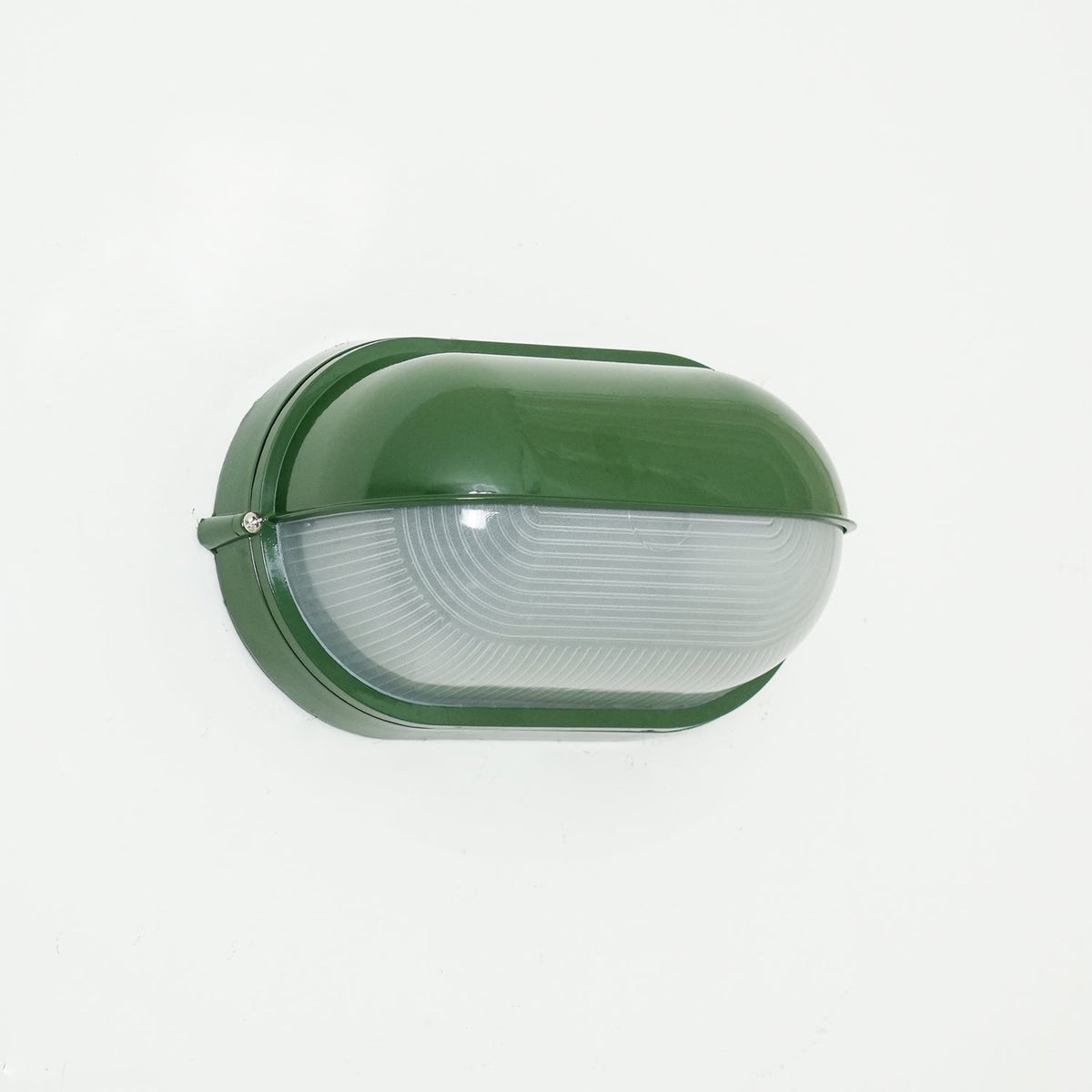 Ribbed Glass Shade Industrial Outdoor Wall Light