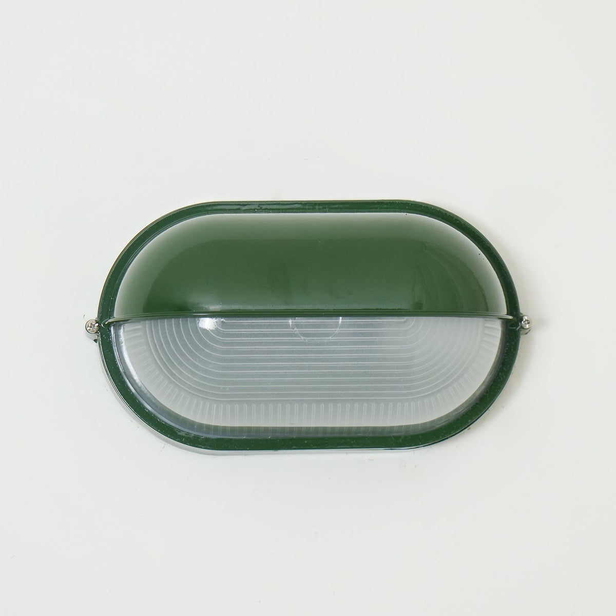 Ribbed Glass Shade Industrial Outdoor Wall Light