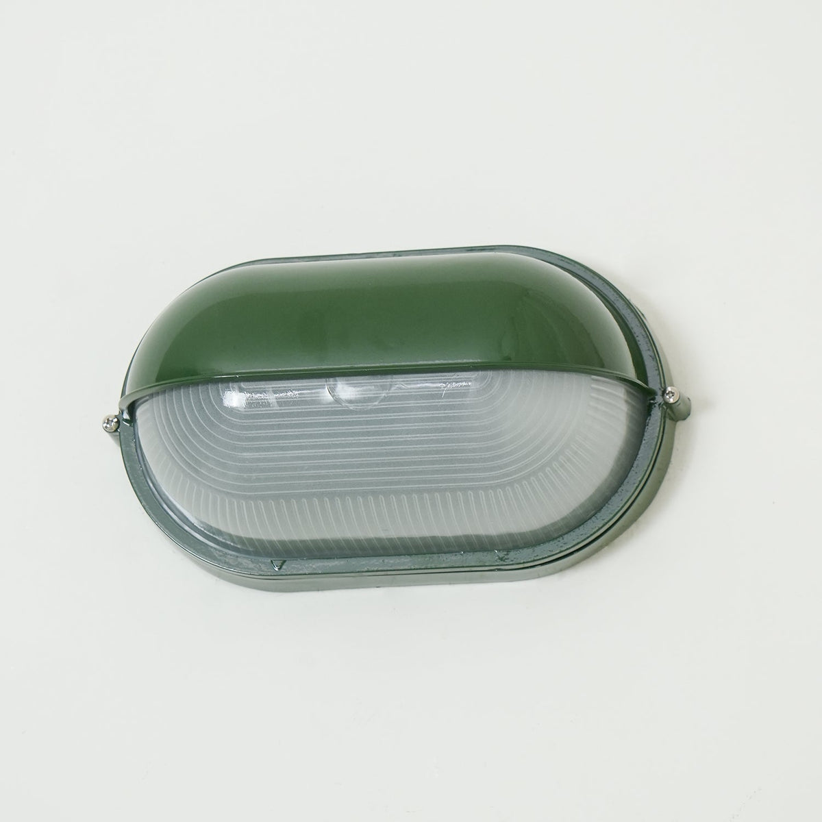 Ribbed Glass Shade Industrial Outdoor Wall Light