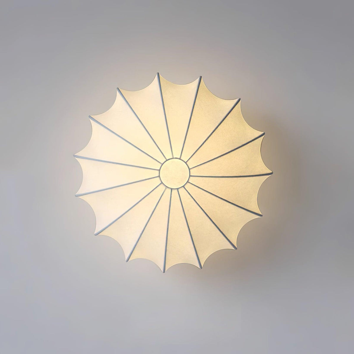 Ceiling Light With Etched Finish Inspired Seashell