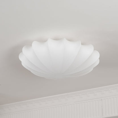 Ceiling Light With Etched Finish Inspired Seashell