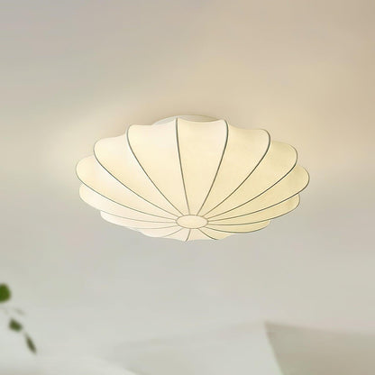 Ceiling Light With Etched Finish Inspired Seashell