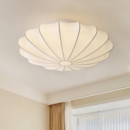 Ceiling Light With Etched Finish Inspired Seashell