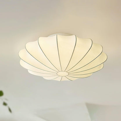 Ceiling Light With Etched Finish Inspired Seashell