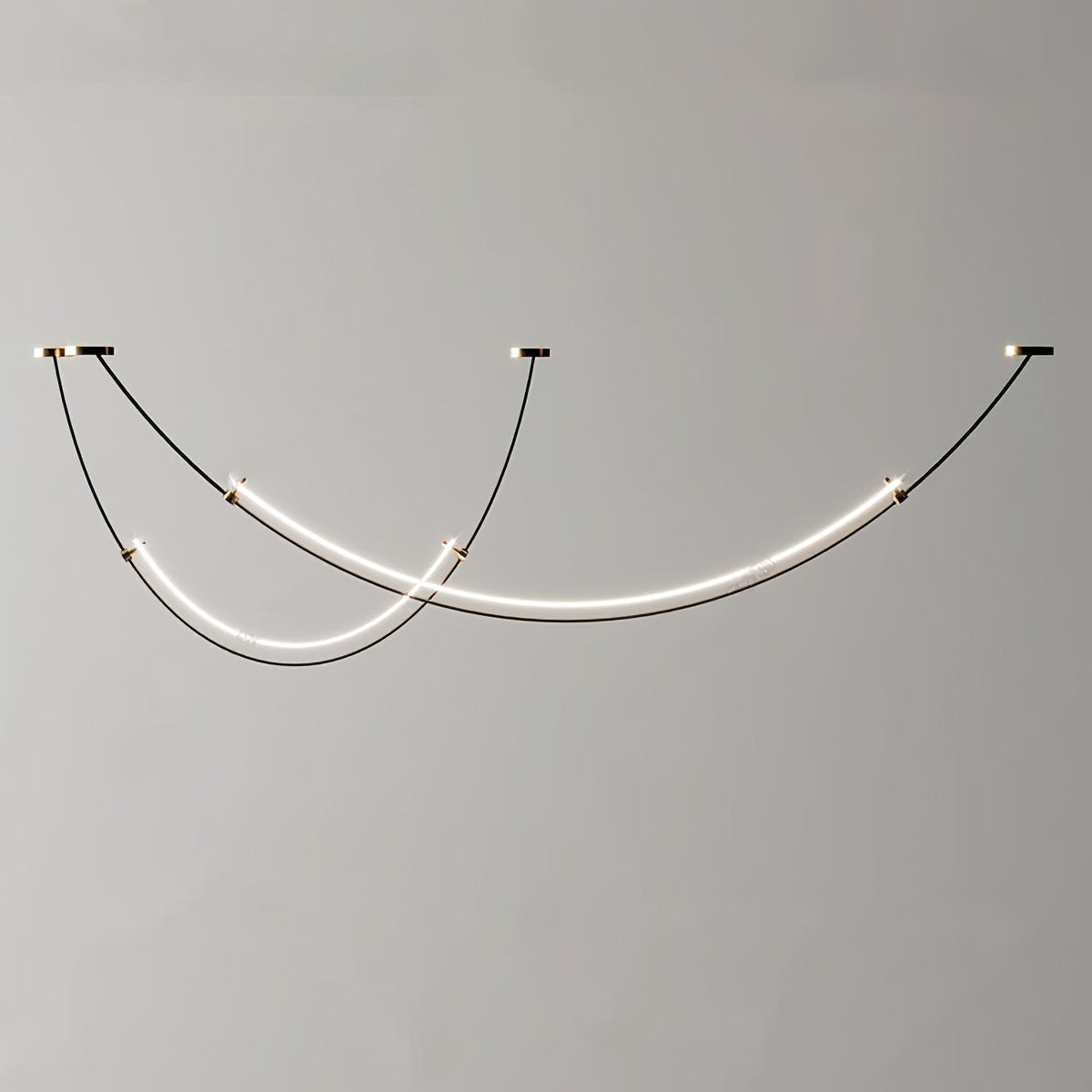 LED Pendant Light for Elegant Ambience Luxe Curved