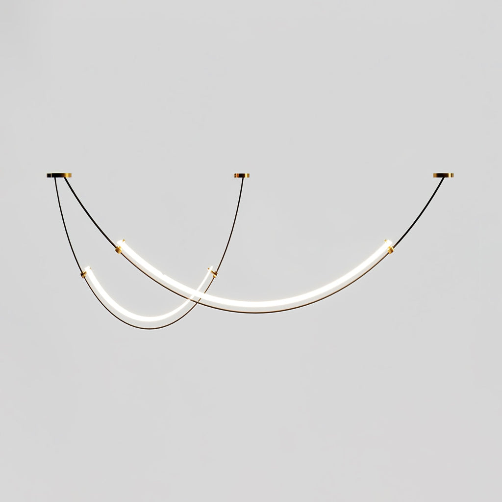 LED Pendant Light for Elegant Ambience Luxe Curved