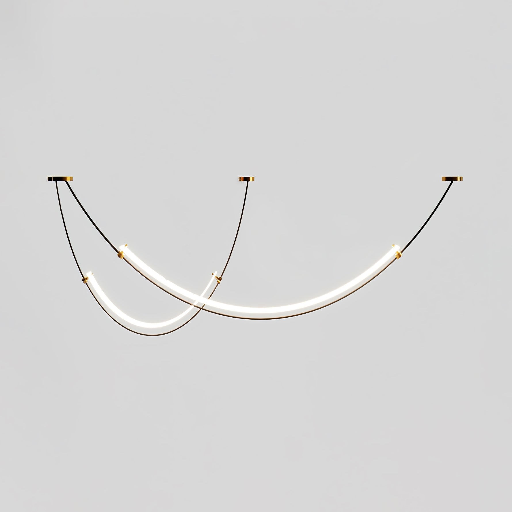 LED Pendant Light for Elegant Ambience Luxe Curved