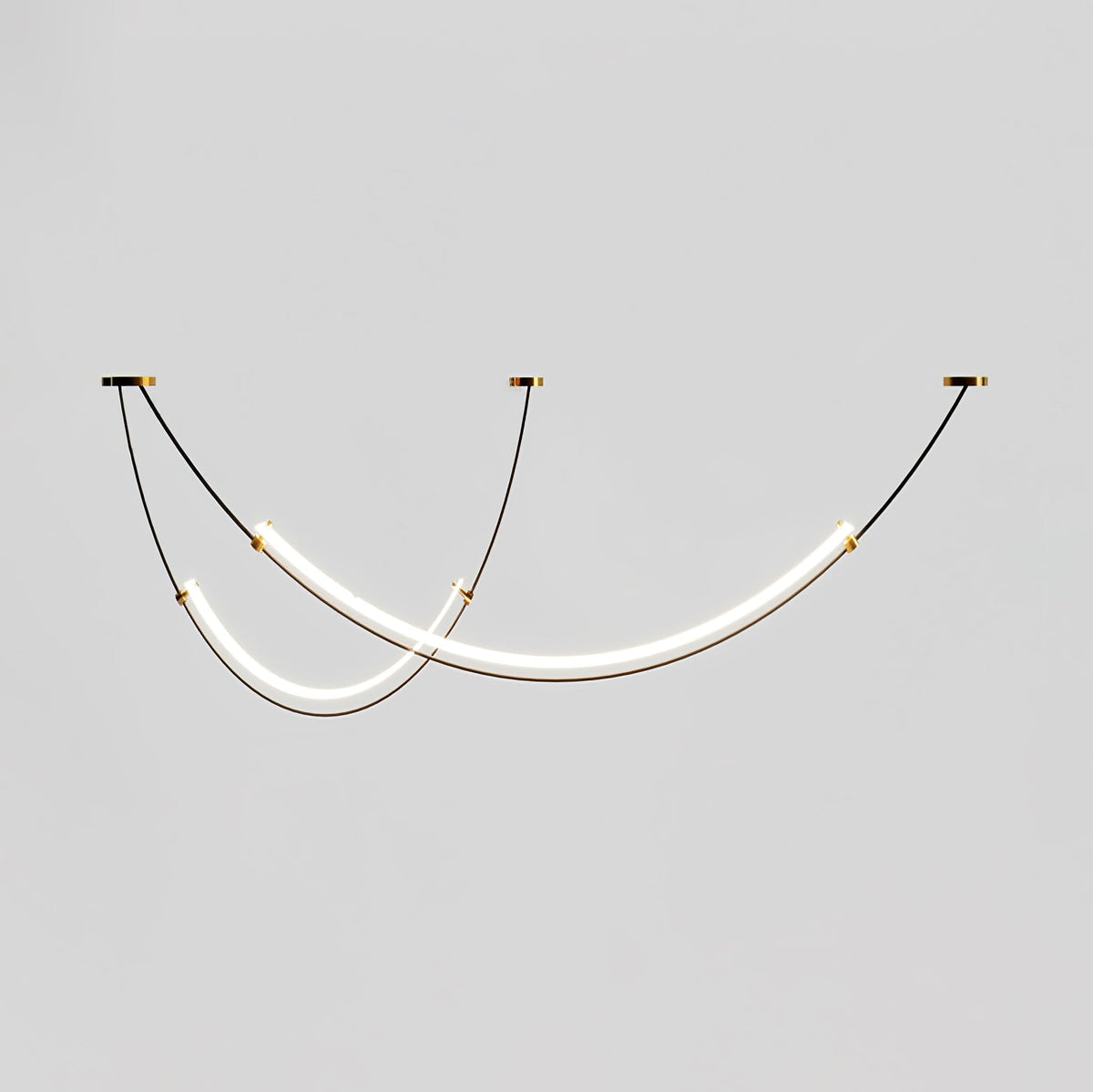 LED Pendant Light for Elegant Ambience Luxe Curved