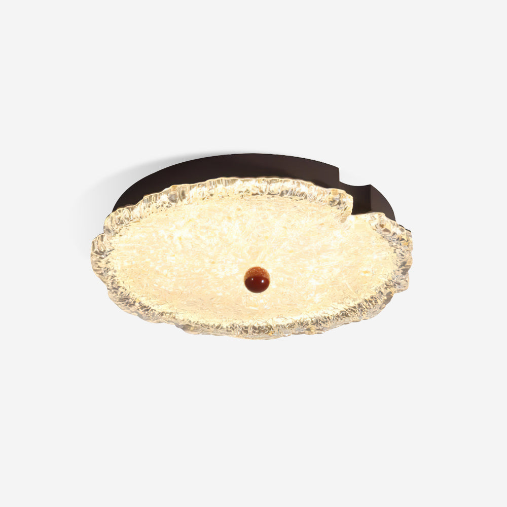 Integrated LED 50cm Aurora Textured Glass Ceiling Light
