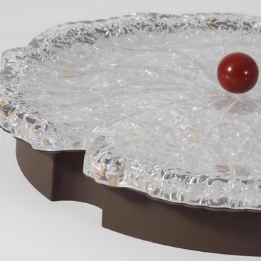 Integrated LED 50cm Aurora Textured Glass Ceiling Light