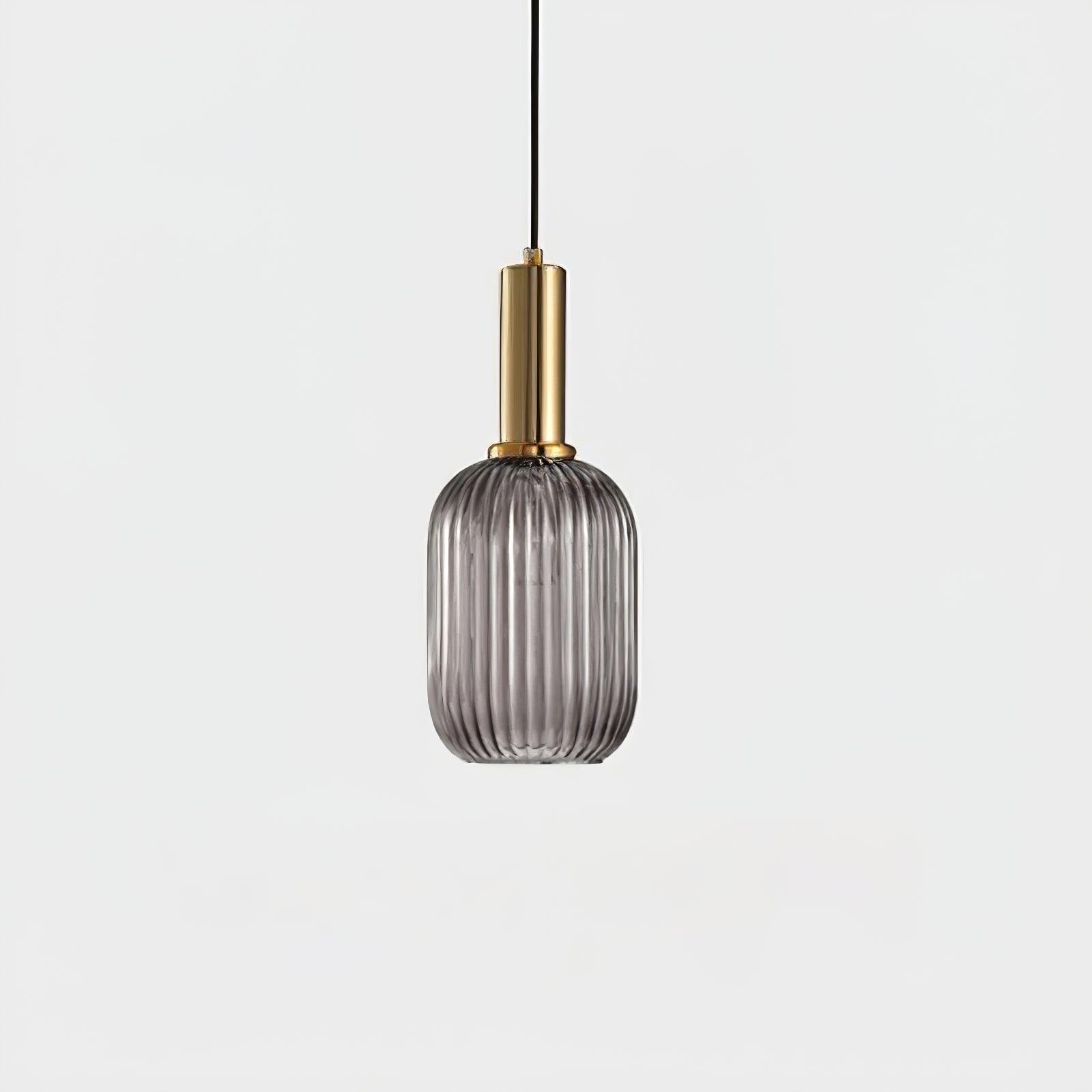 Soft Glow Delivers Ribbed Glass Pendant Light Elara
