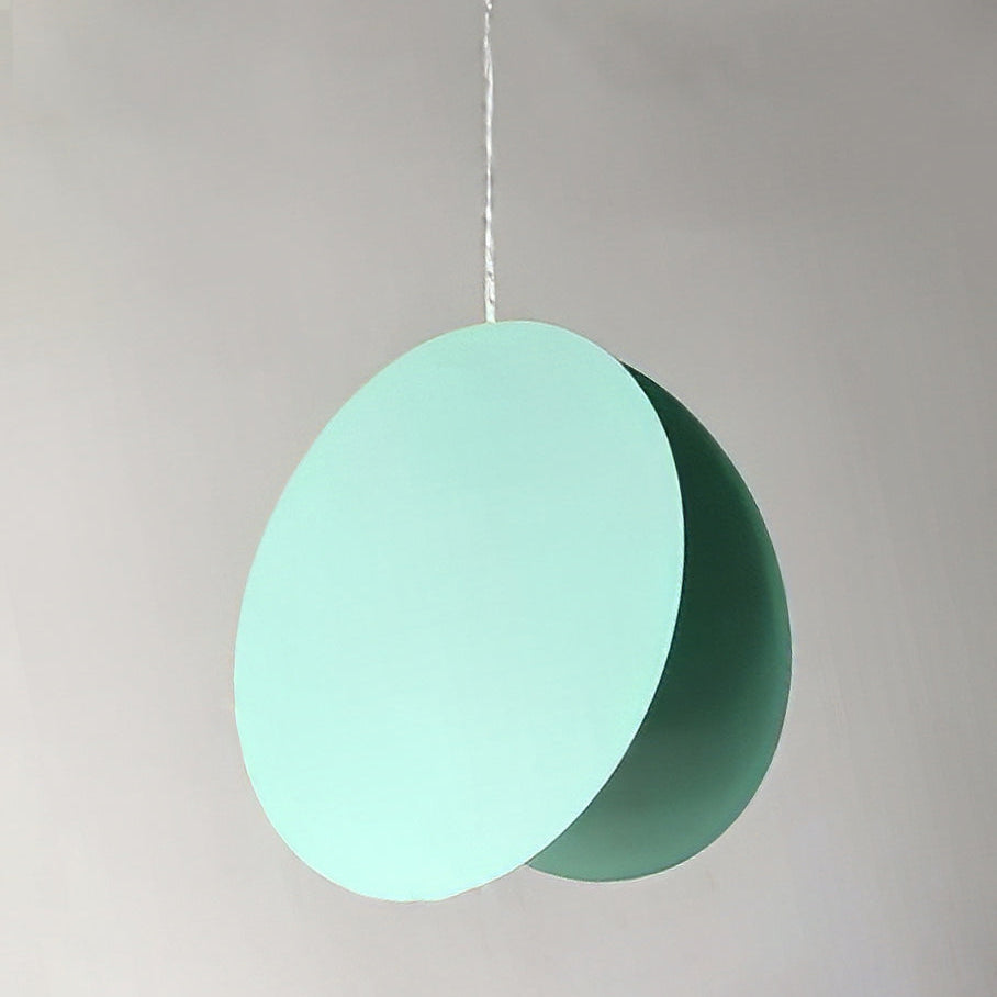 Metal Round Dimmable Pendant Light Featuring 6 Color Choices