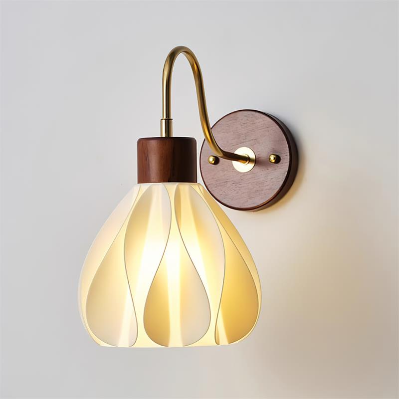 Damp Rated And Dimmable Gold Finish Bathroom Wall Light
