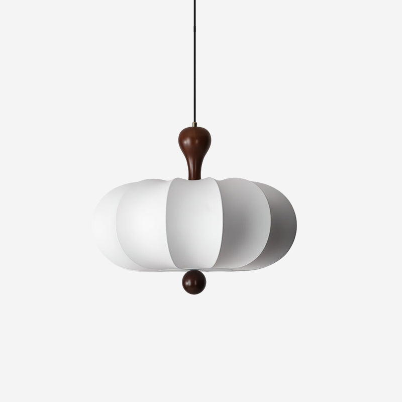 Lamp With Fabric Shade White Pendant