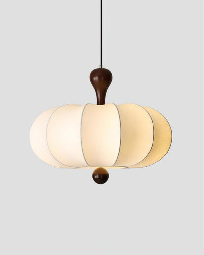 Lamp With Fabric Shade White Pendant