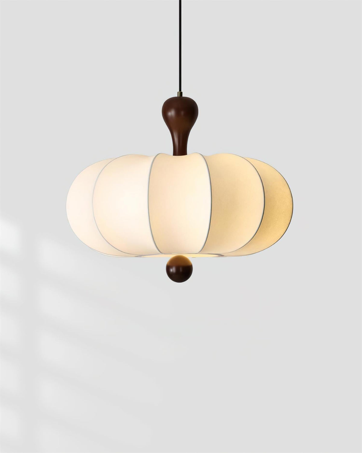 Lamp With Fabric Shade White Pendant